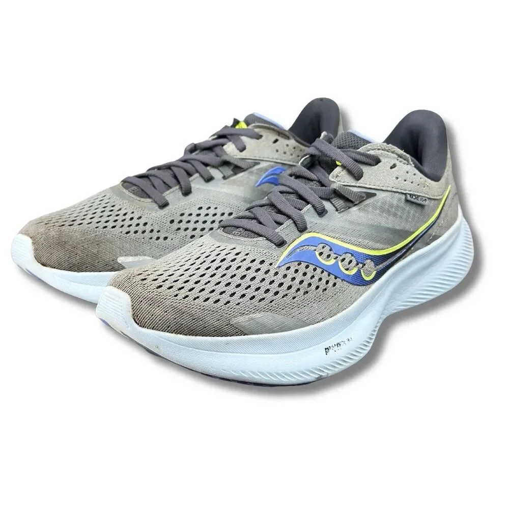 Saucony Ride 16 Sneakers Running Shoes Wmn 8.5 Fossil/Pool Lightweight S10830-15